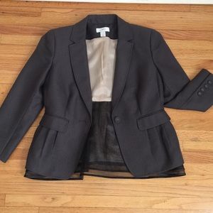 Loft net and ribbon back skirt blazer